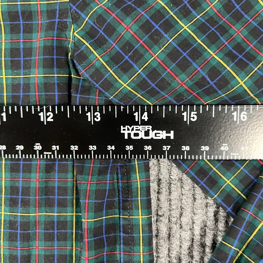 Ralph Lauren Youth Boys Shirt Size 6 Green Plaid Long Sleeve Button Down Stretch